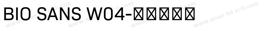 BIO SANS W04字体转换